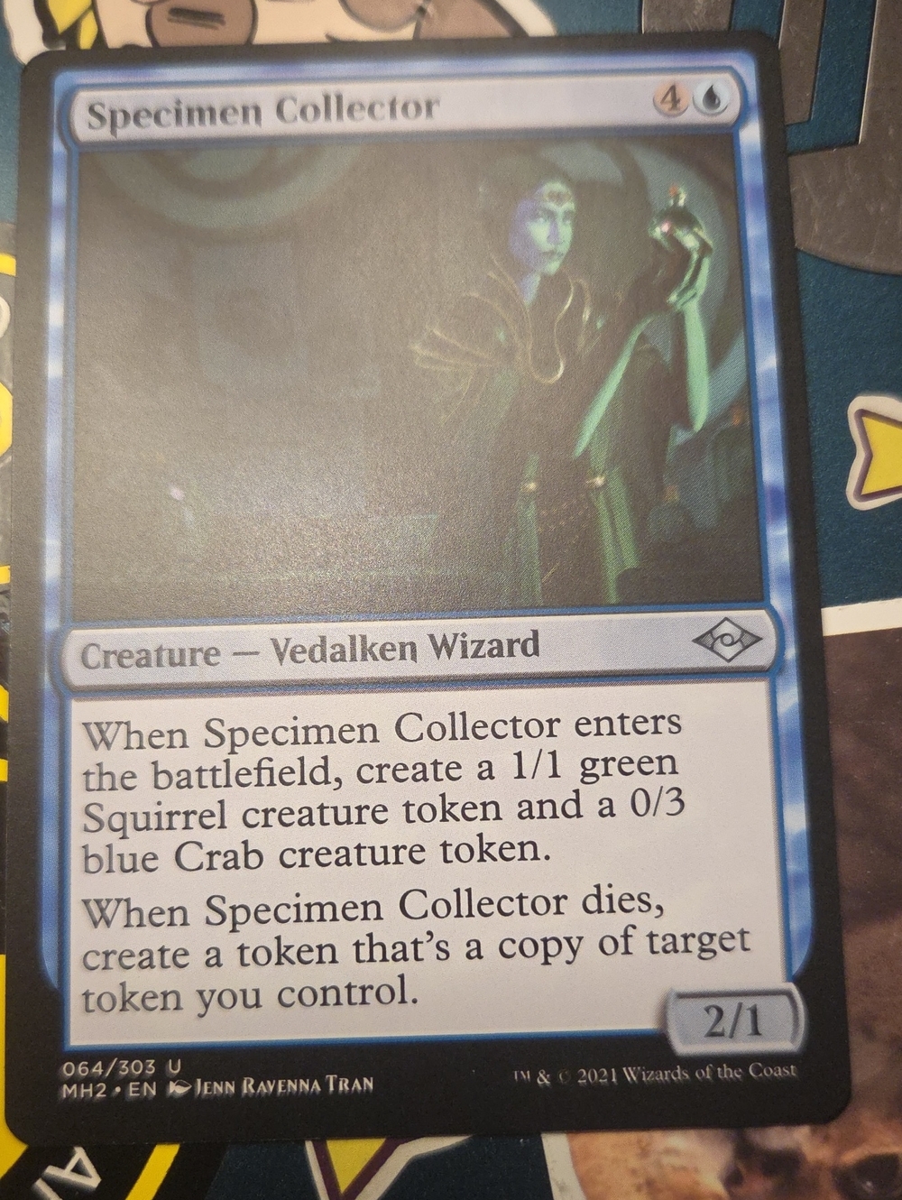 Protective Blue Card Specimen Collector - Single Deck Accessory